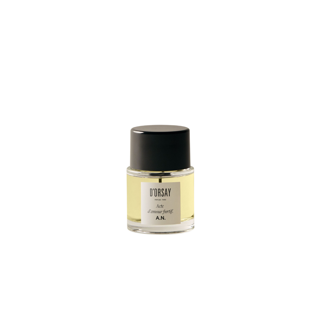Acte d’amour furtif. A.N., 50mL, D'orsay fragrances and Maison D'orsay, PourHommies, Acte d’amour furtif. A.N., 50mL.