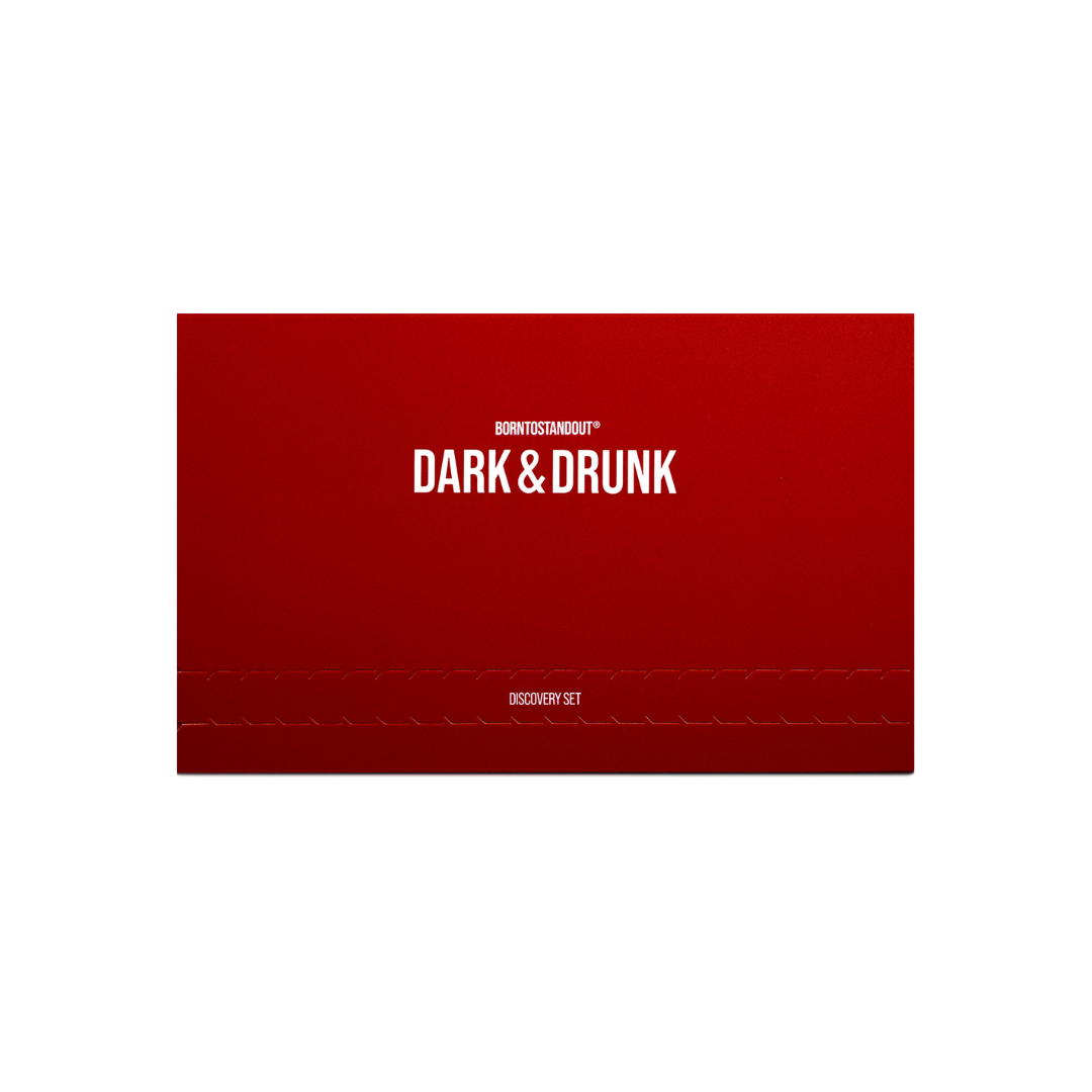 BORNTOSTANDOUT DARK & DRUNK DISCOVERY SET, 8 X 2ML EAU DE PARFUMS, BORNTOSTANDOUT DARK & DRUNK DISCOVERY SET, 8 X 2ML EAU DE PARFUMS, POURHOMMIES.