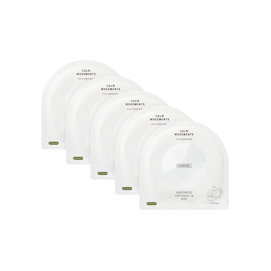 superegg skincare Calm Movements Eye & Cheek Mask, x5, Calm Movements Eye & Cheek Mask, x5, superegg skincare, pourhommies.