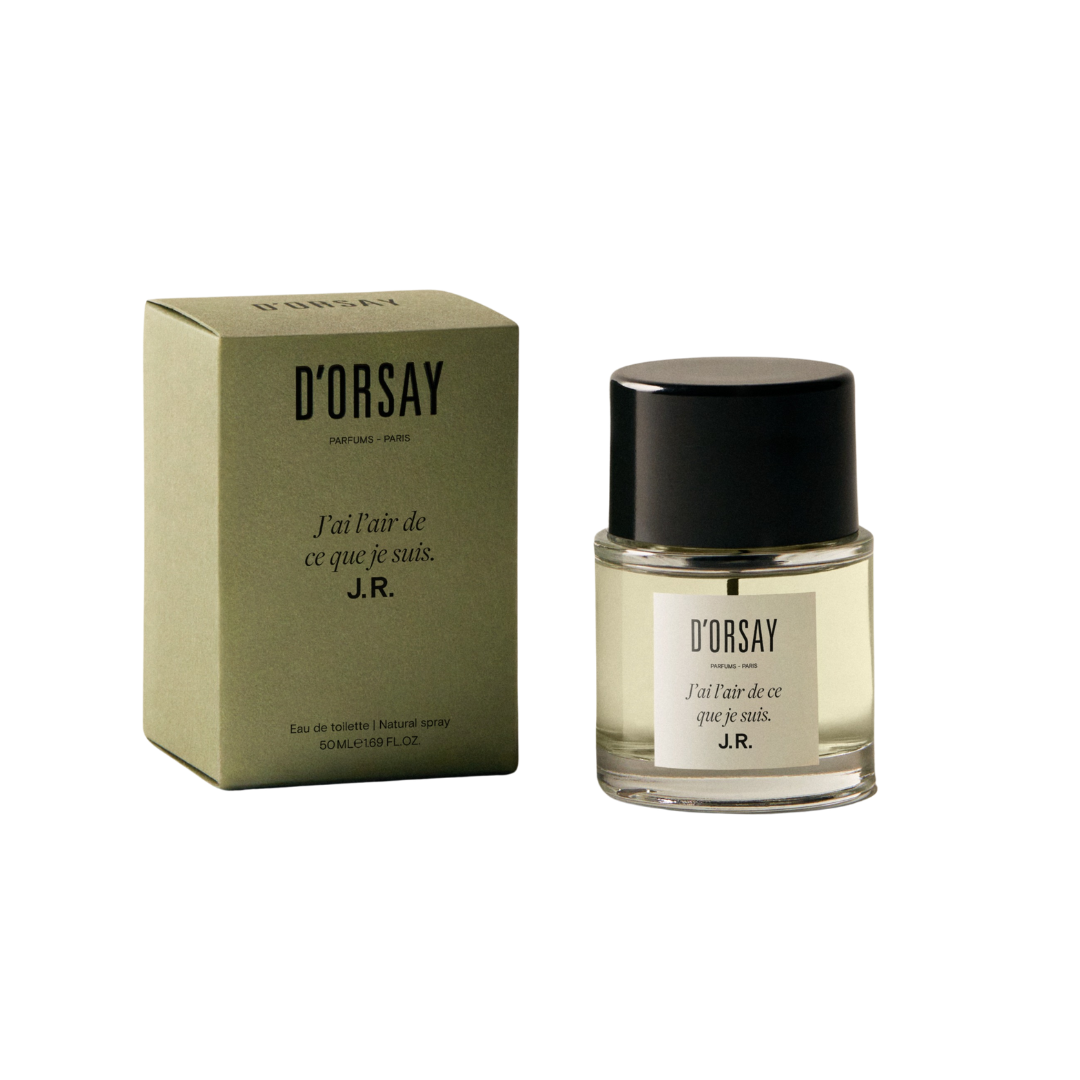 J’ai l’air de ce que je suis. J.R., 50mL, D'orsay fragrances and Maison D'orsay, PourHommies, J’ai l’air de ce que je suis. J.R., 50mL.