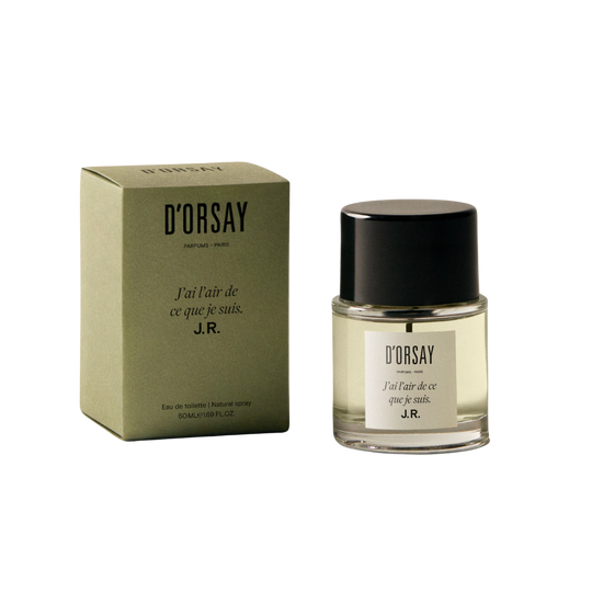 J’ai l’air de ce que je suis. J.R., 50mL, D'orsay fragrances and Maison D'orsay, PourHommies, J’ai l’air de ce que je suis. J.R., 50mL.
