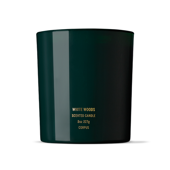 CORPUS White Woods Scented Candle 227g, White Woods Scented Candle 227g, Corpus Natural Deodorants, PourHommies.