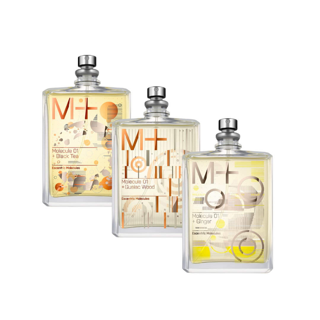 Escentric Molecules Molecule 01 + Ginger, black tea, guaiac wood, 100mL, Molecule 01 + Ginger, guaiac wood, black tea, 100mL, Perfumes, Escentric Molecules, PourHommies.