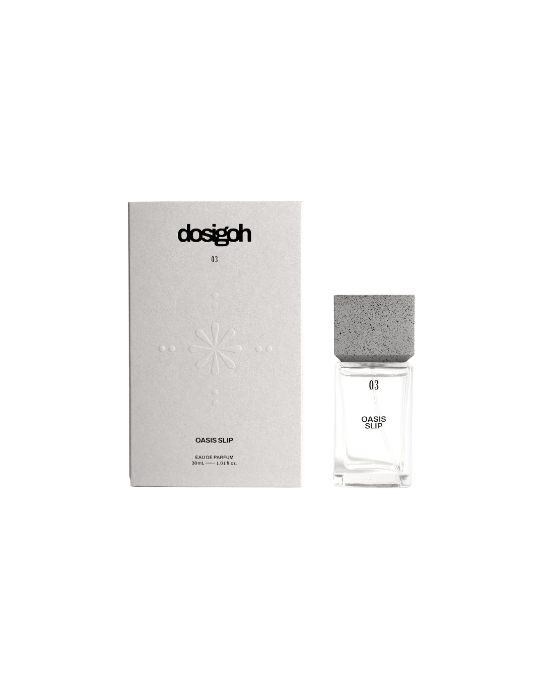 dosigoh concreted perfumes 03. OASIS SLIP Eau de Parfum, 30mL, dosigoh concreted perfumes, pourhommies.