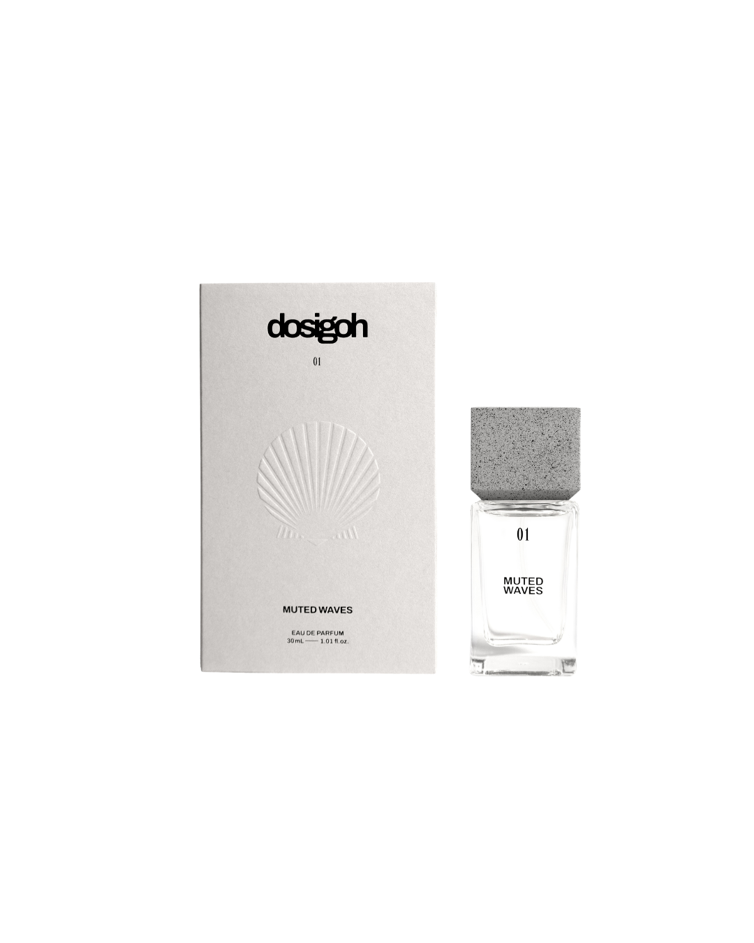 Dosigoh concreted perfumes 01 muted waves eau de parfum, 30mL, Dosigoh concreted perfumes, POURHOMMIES.