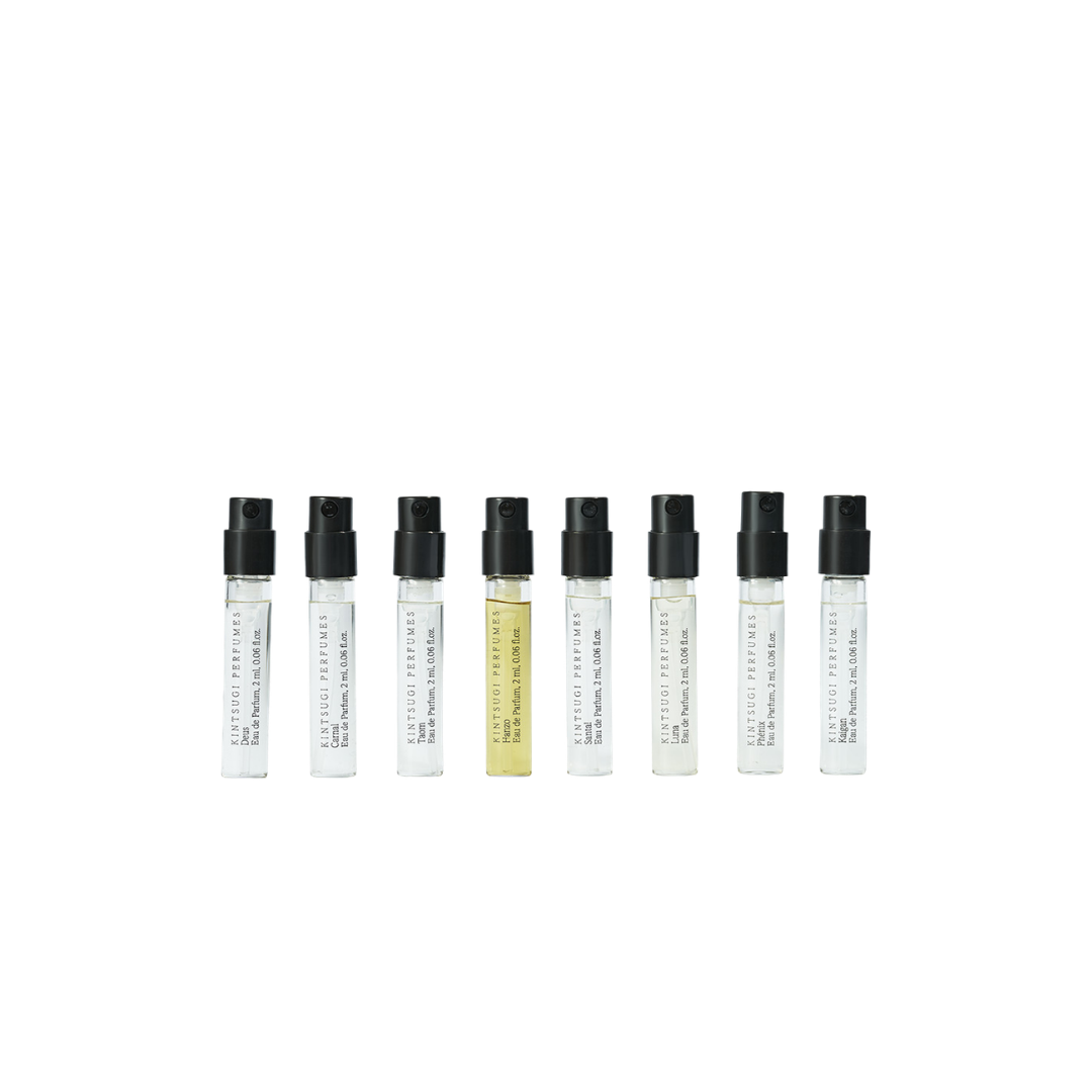 kintsugi perfumes discovery set 8 x 2ml, kintsugi perfumes discovery sets, pourhommies.