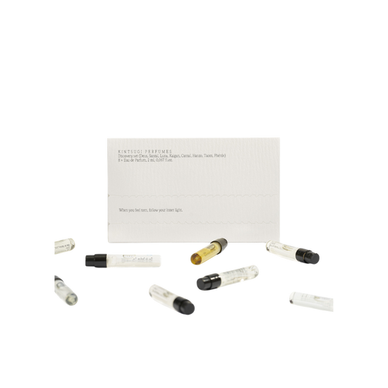 kintsugi perfumes discovery set 8 x 2ml, kintsugi perfumes discovery sets, pourhommies.