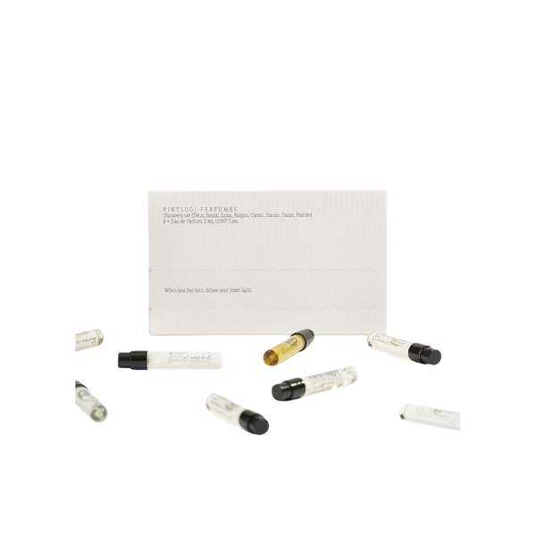 kintsugi perfumes discovery set 8 x 2ml, kintsugi perfumes discovery sets, pourhommies.