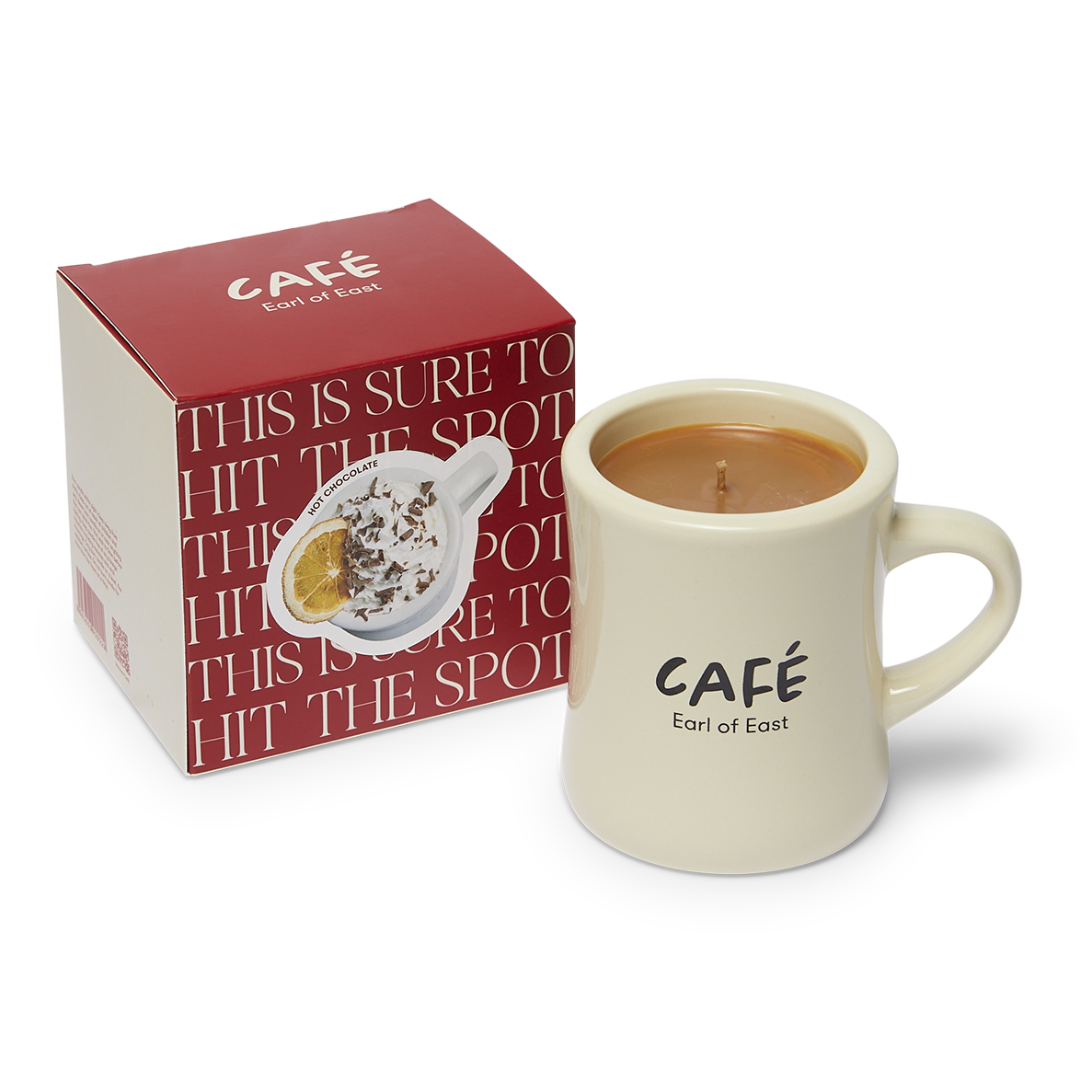 earl of east Soy Wax Café Candle - Hot Chocolate - 300mL, Soy Wax Café Candle - Hot Chocolate - 300mL, earl of east, pourhommies.