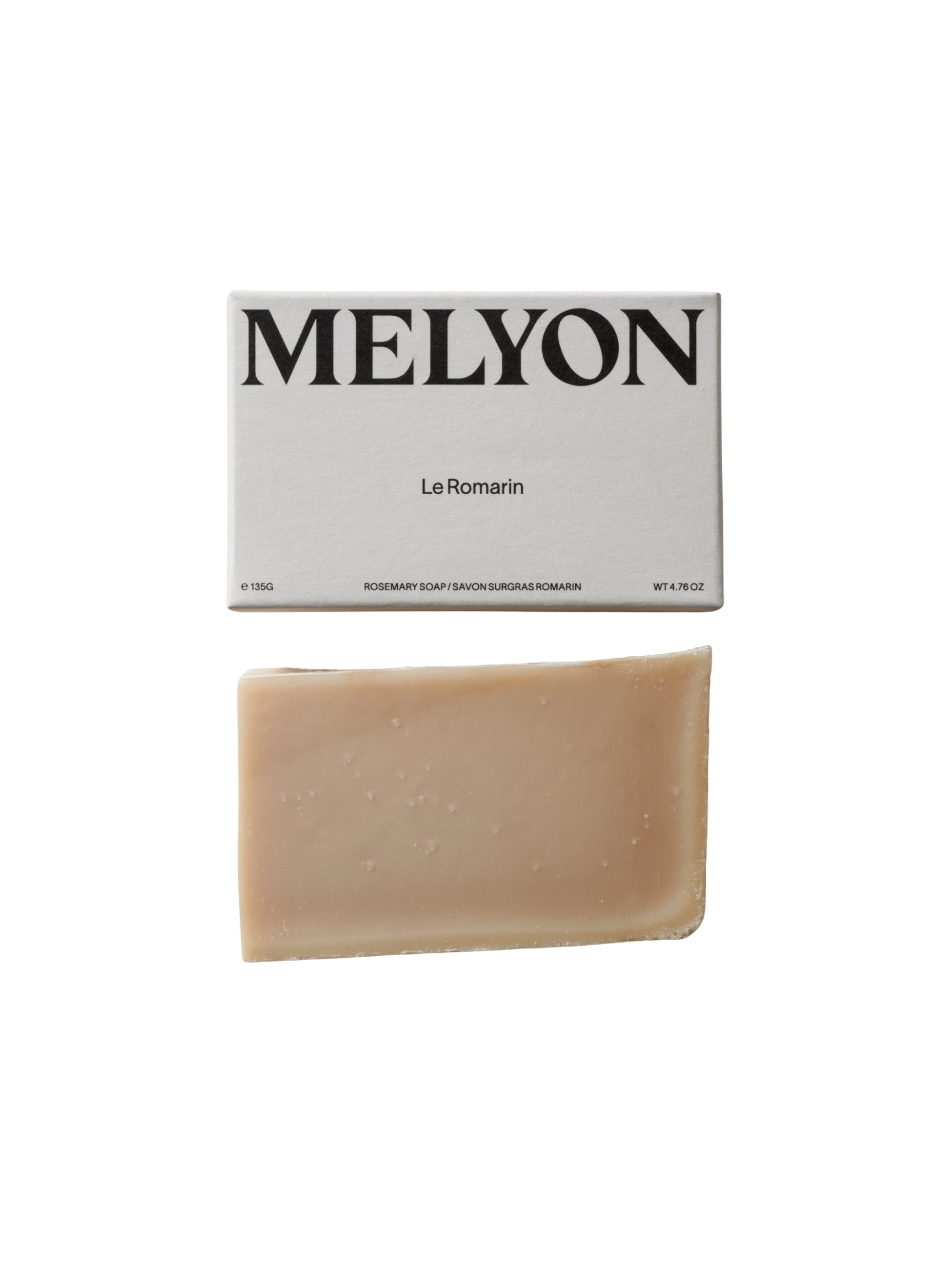 MELYON Le Romarin Soap 135g, Le Romarin Soap, Exfoliating Bar Soap, MELYON, PourHommies