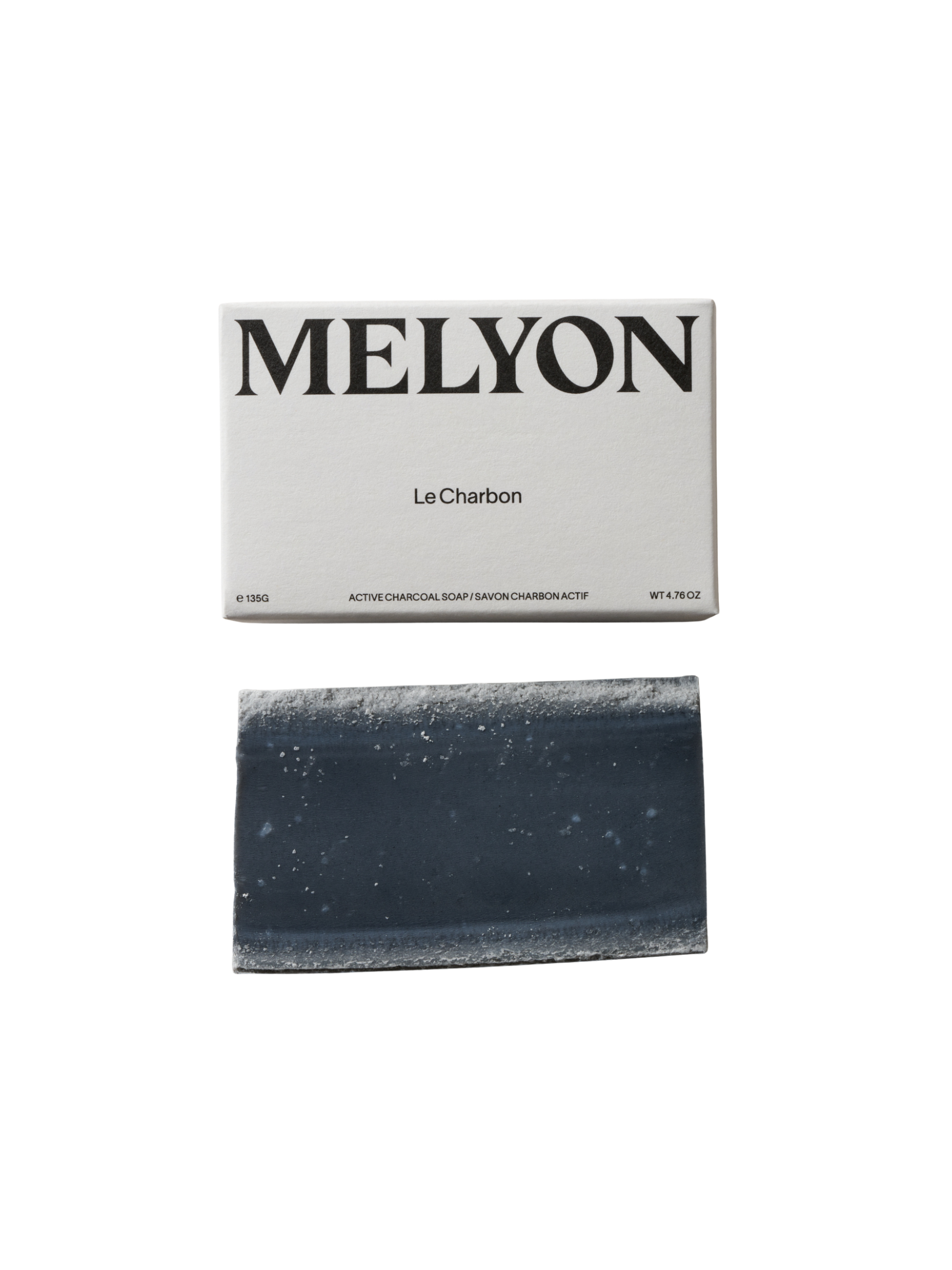 MELYON Le Charbon Soap 135g, Le Charbon Soap, Exfoliating Bar Soap, MELYON, PourHommies