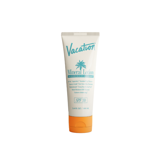 Vacation® Mineral Lotion Sunscreen SPF 30 100mL, Mineral Lotion Sunscreen  SPF 30 100mL, Vacation Sunscreens, PourHommies. 